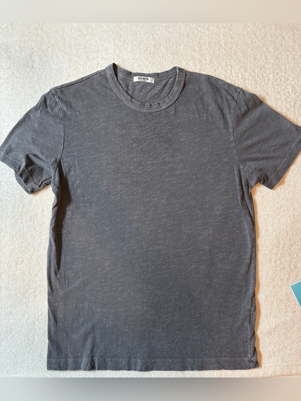 Buck Mason Medium Heathered Gray Tee, Men’s Size Small